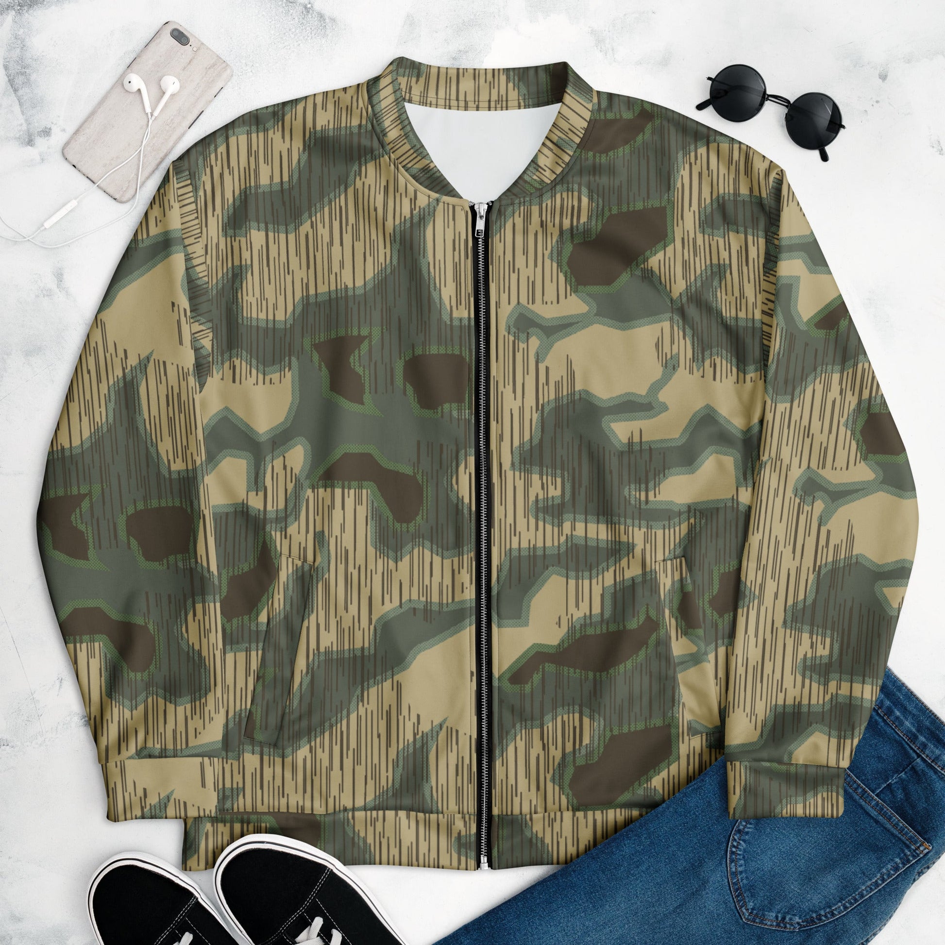 German Splittermuster Multi-terrain CAMO Unisex Bomber Jacket