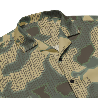 German Splittermuster Multi-terrain CAMO Unisex Short-Sleeve Button Shirt