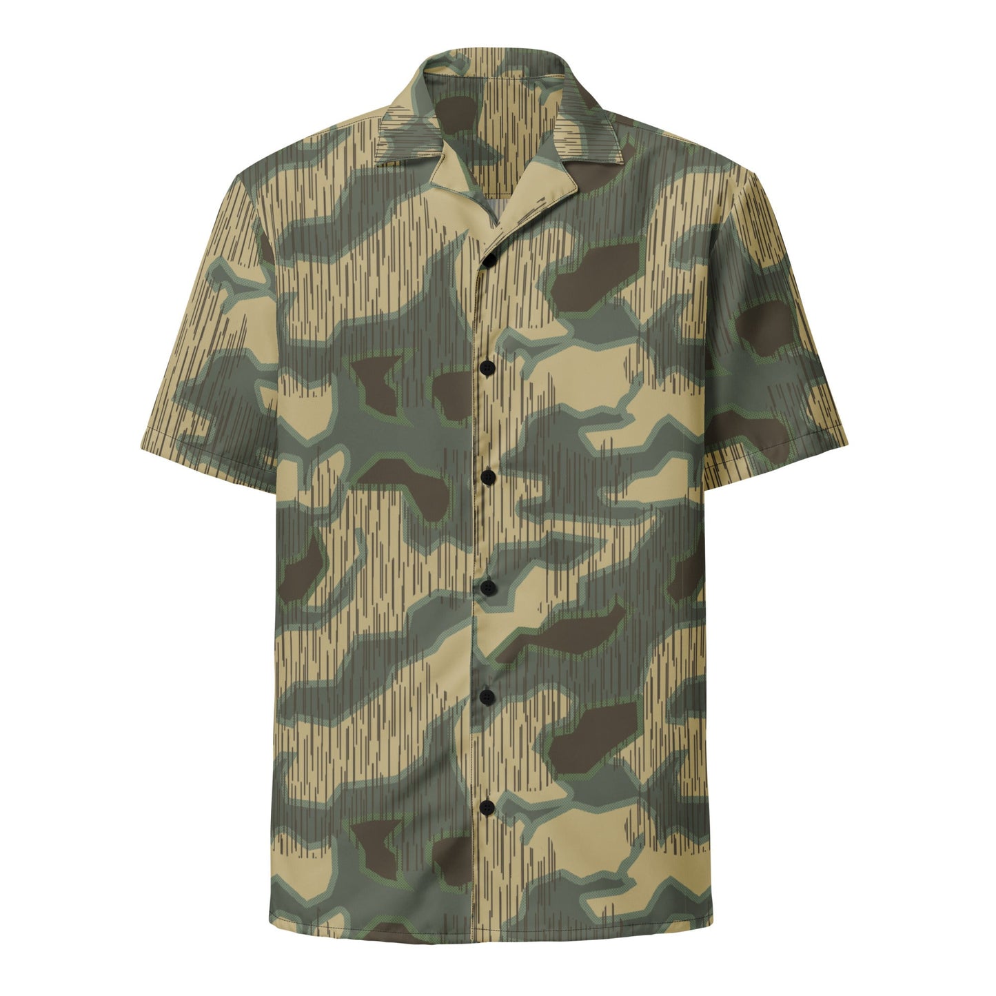 German Splittermuster Multi-terrain CAMO Unisex Short-Sleeve Button Shirt