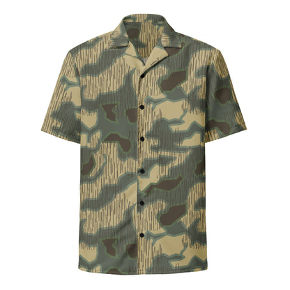 German Splittermuster Multi-terrain CAMO Unisex Short-Sleeve Button Shirt