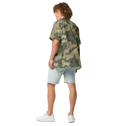 German Splittermuster Multi-terrain CAMO Unisex Short-Sleeve Button Shirt