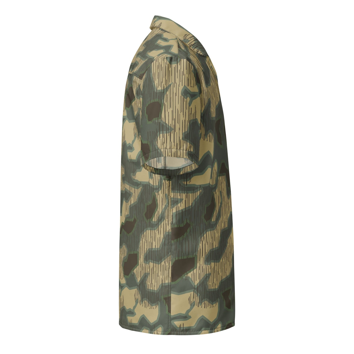 German Splittermuster Multi-terrain CAMO Unisex Short-Sleeve Button Shirt