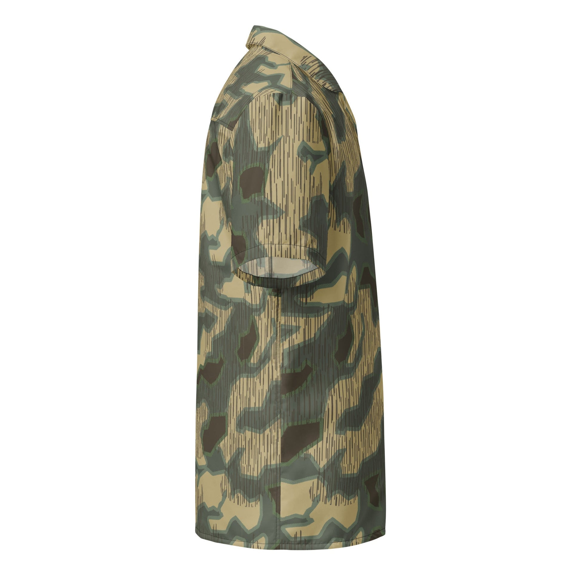 German Splittermuster Multi-terrain CAMO Unisex Short-Sleeve Button Shirt