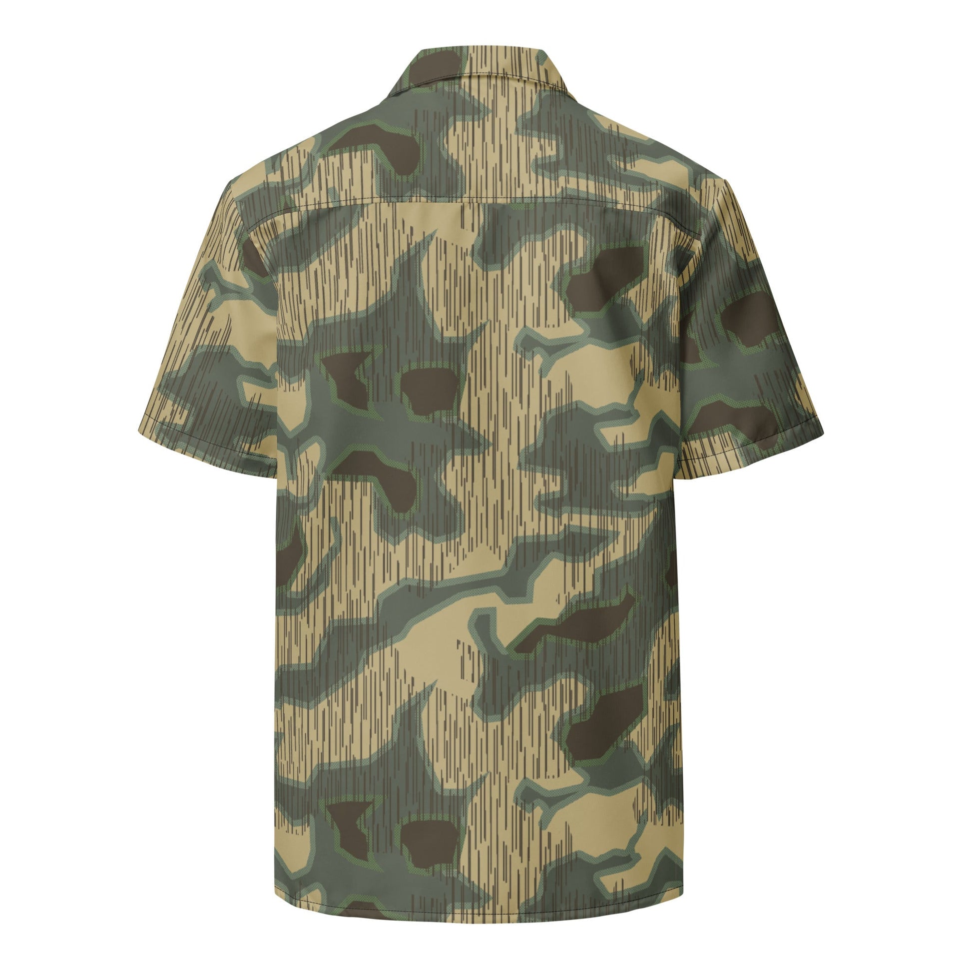 German Splittermuster Multi-terrain CAMO Unisex Short-Sleeve Button Shirt