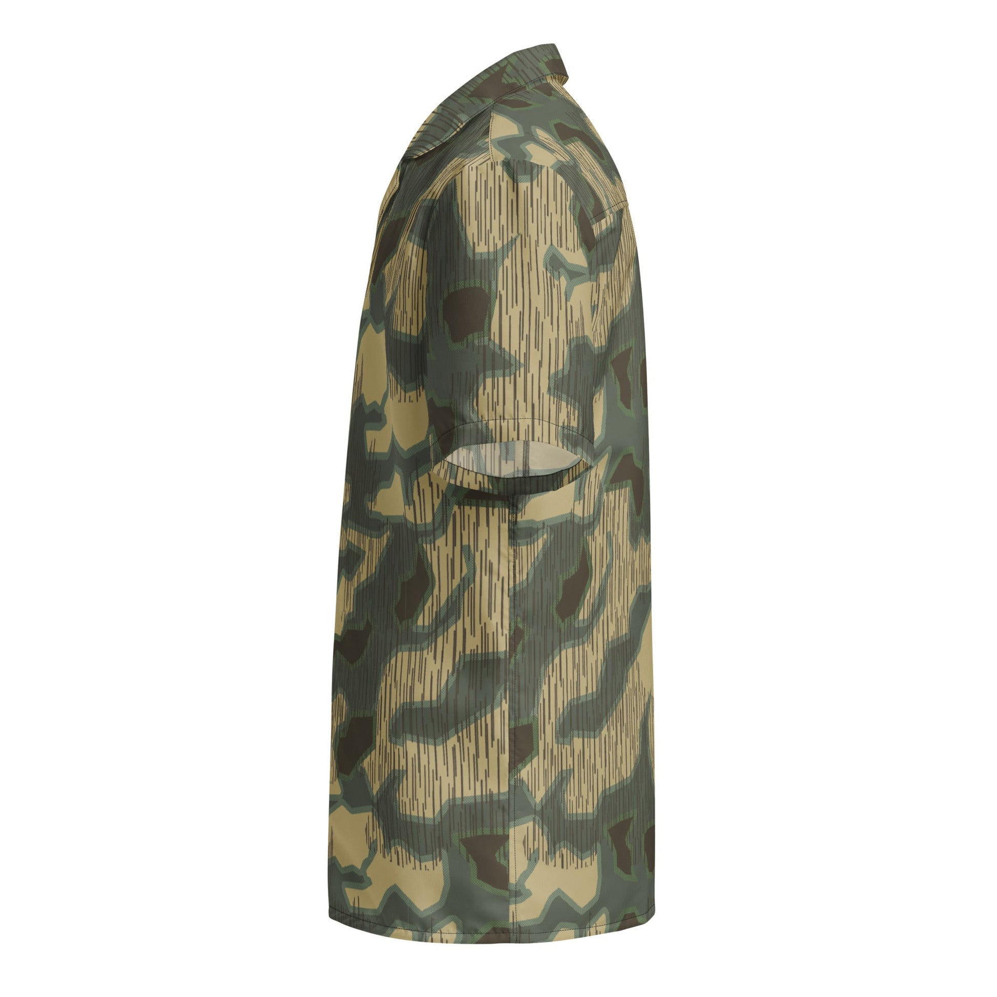 German Splittermuster Multi-terrain CAMO Unisex Short-Sleeve Button Shirt