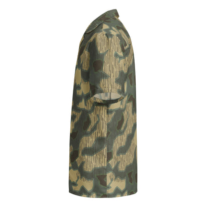 German Splittermuster Multi-terrain CAMO Unisex Short-Sleeve Button Shirt