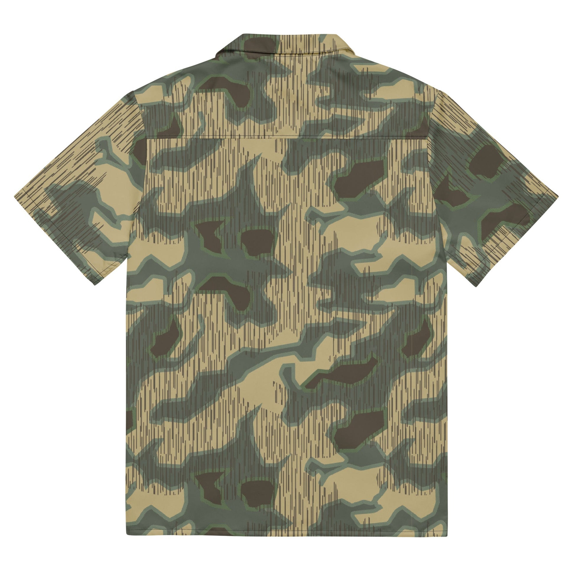 German Splittermuster Multi-terrain CAMO Unisex Short-Sleeve Button Shirt