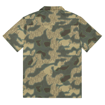 German Splittermuster Multi-terrain CAMO Unisex Short-Sleeve Button Shirt