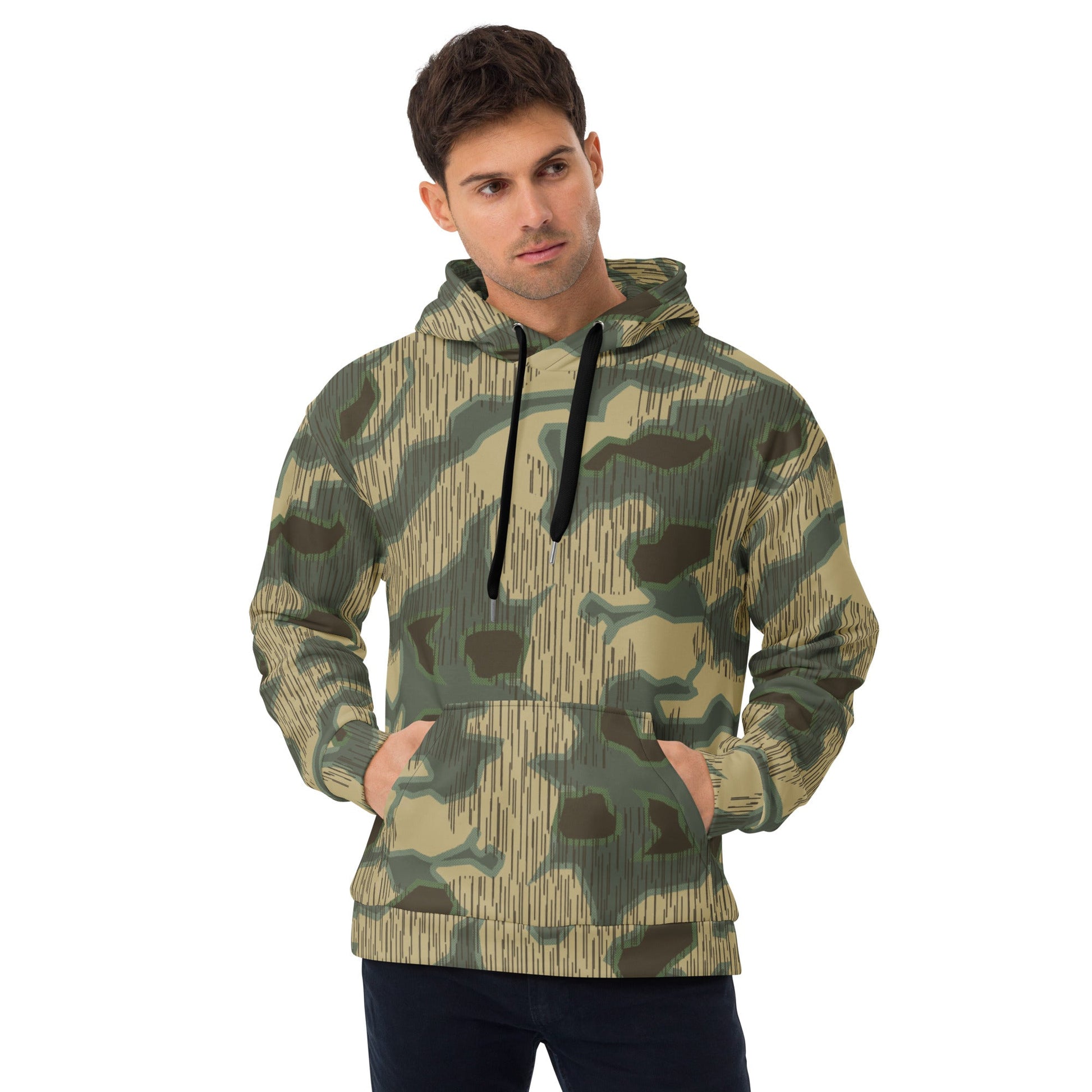 German Splittermuster Multi-terrain CAMO Unisex Hoodie - 2XS - Hoodies