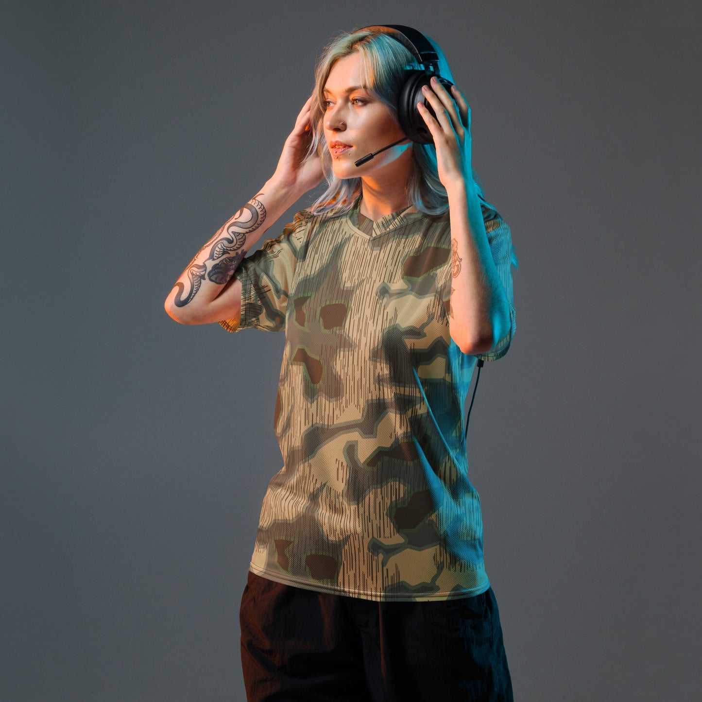 German Splittermuster Multi-terrain CAMO Unisex Sports Jersey