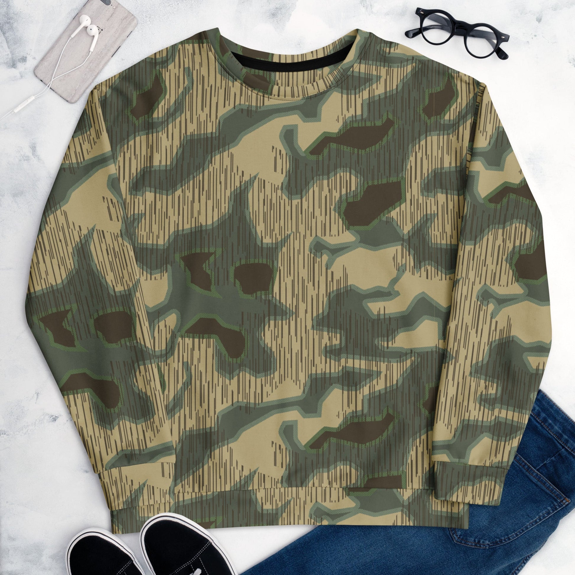 German Splittermuster Multi-terrain CAMO Unisex Sweatshirt - Sweatshirts