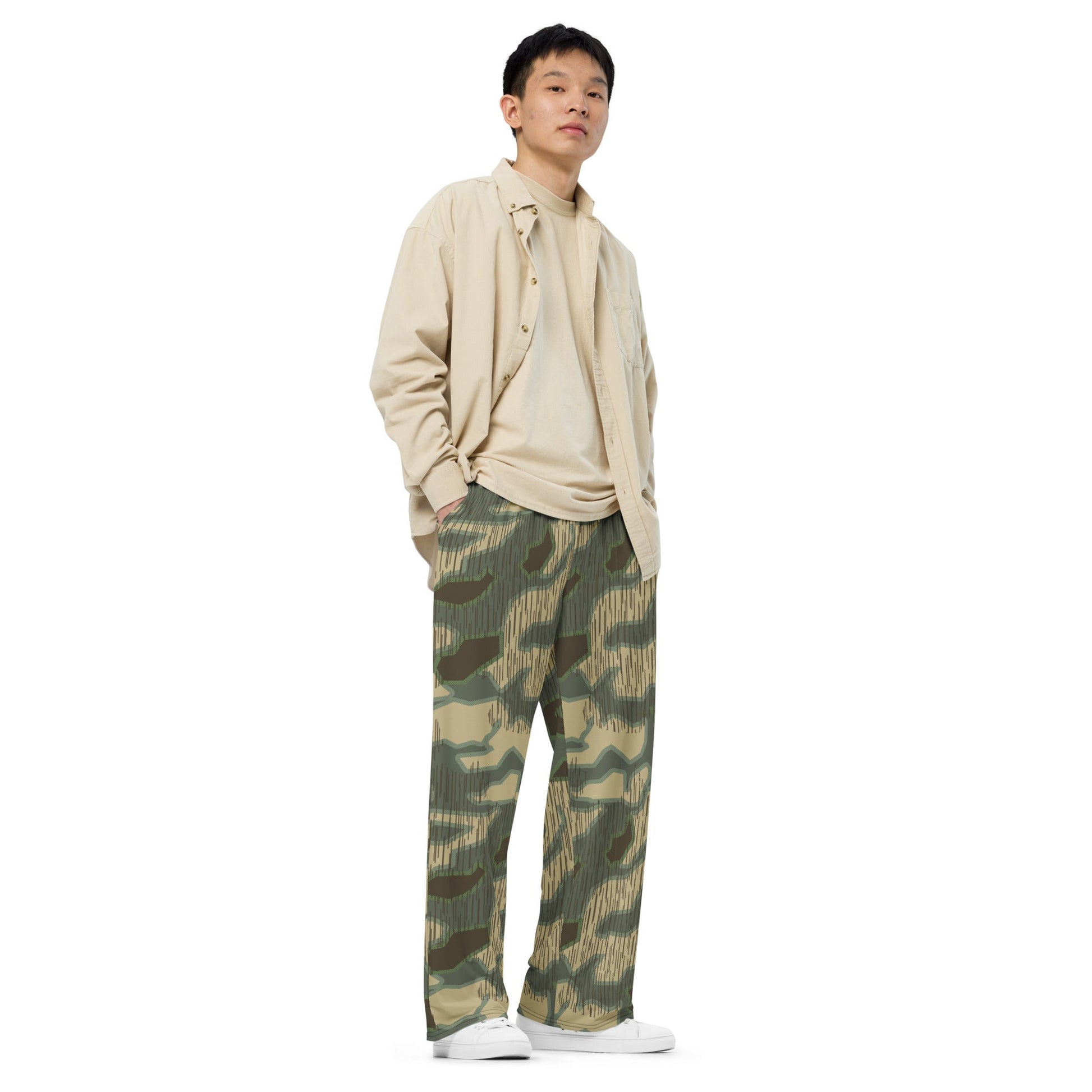 German Splittermuster Multi-terrain CAMO unisex wide-leg pants - Wide-leg Pants