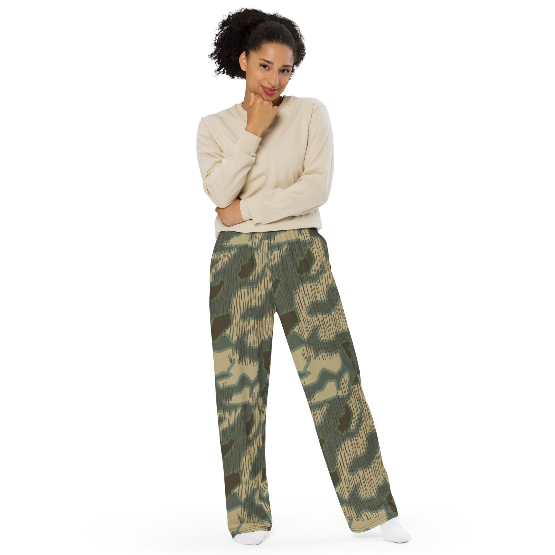 German Splittermuster Multi-terrain CAMO unisex wide-leg pants - Wide-leg Pants