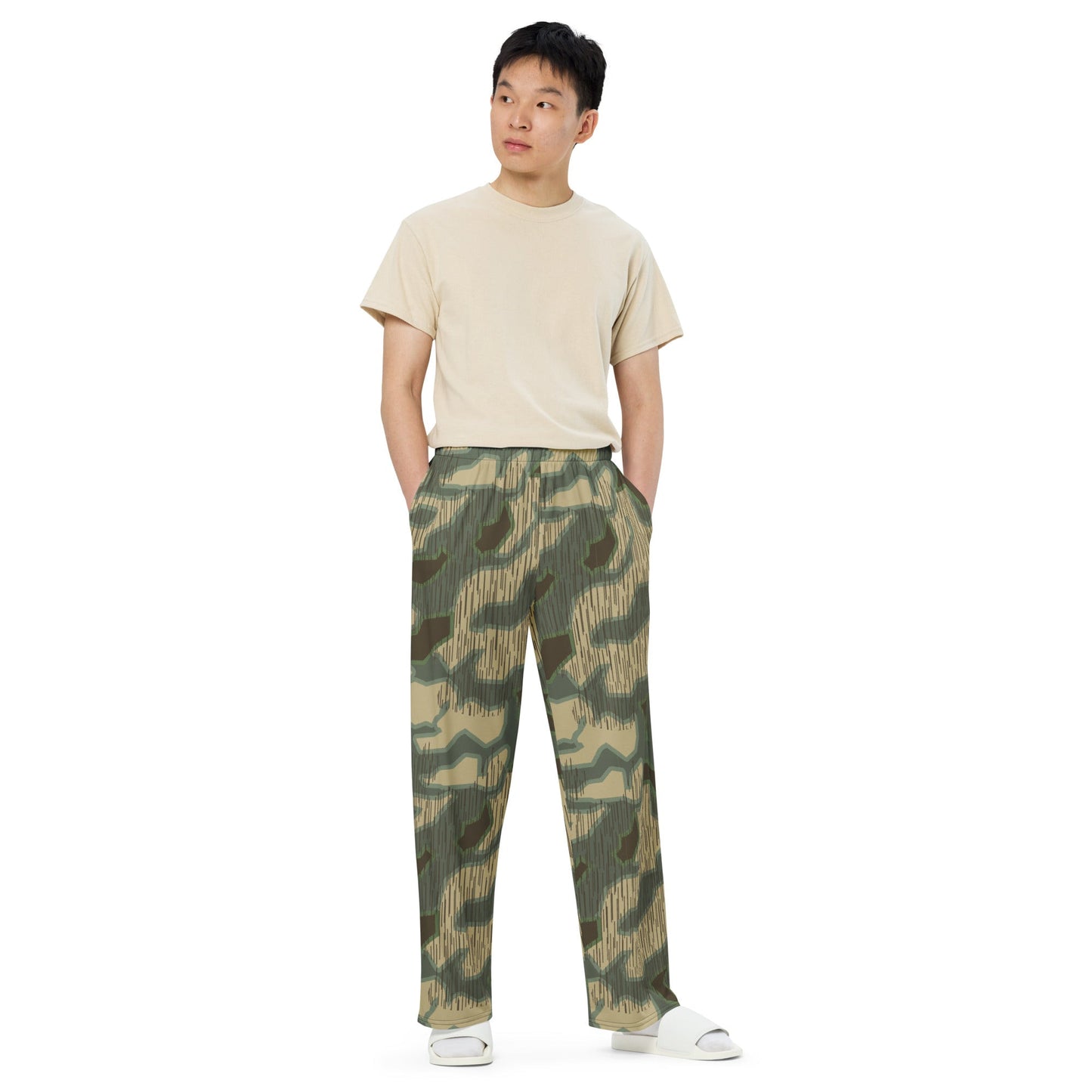 German Splittermuster Multi-terrain CAMO unisex wide-leg pants - Wide-leg Pants