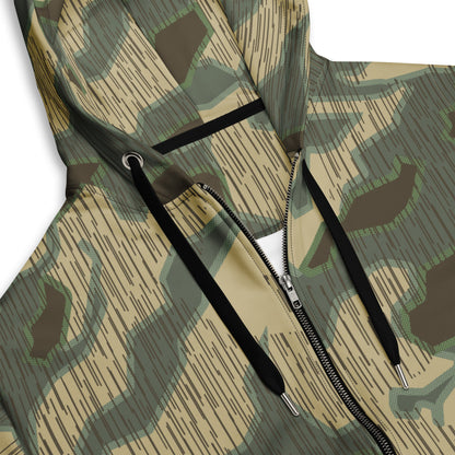 German Splittermuster Multi-terrain CAMO Unisex zip hoodie - Zip Hoodies