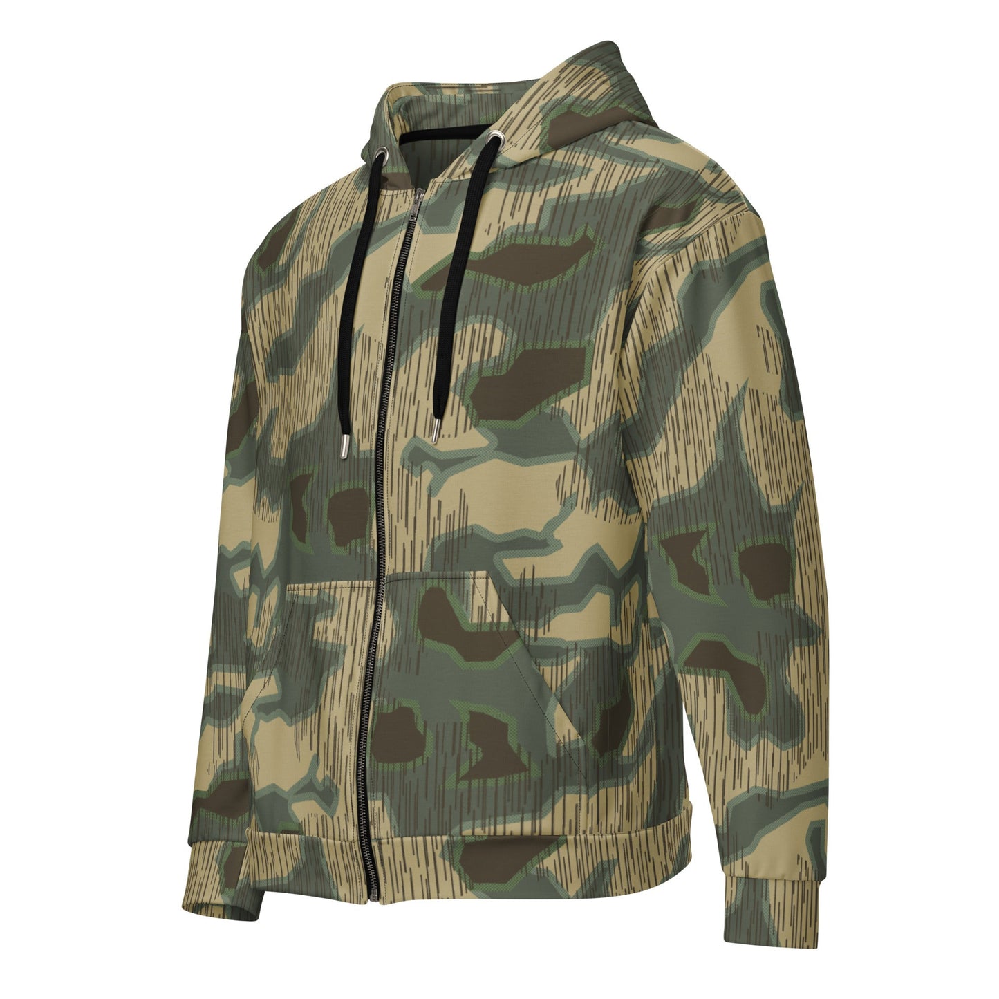 German Splittermuster Multi-terrain CAMO Unisex zip hoodie - Zip Hoodies