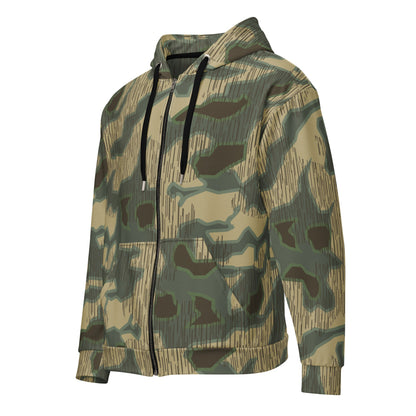 German Splittermuster Multi-terrain CAMO Unisex zip hoodie - Zip Hoodies