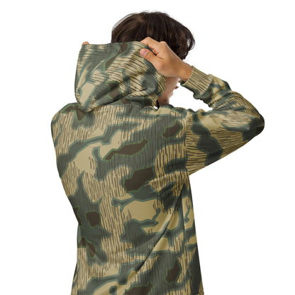 German Splittermuster Multi-terrain CAMO Unisex zip hoodie - Zip Hoodies