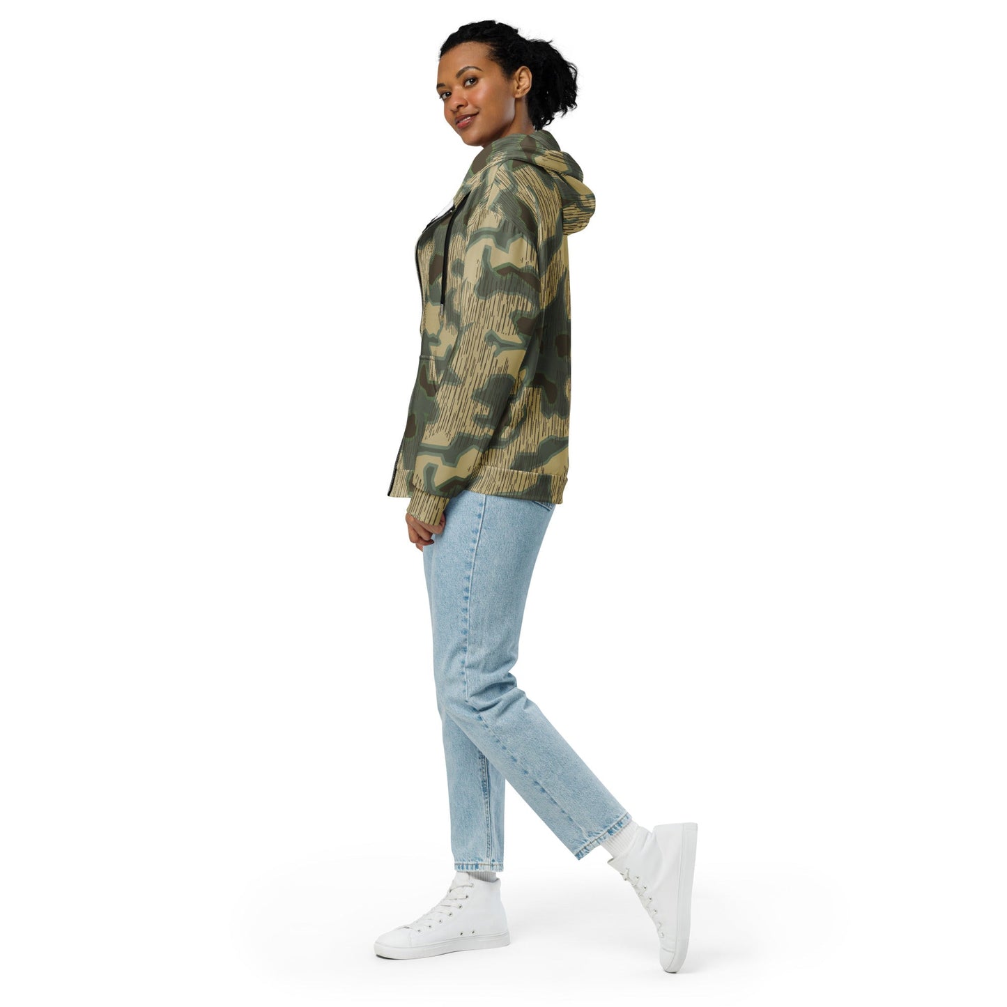 German Splittermuster Multi-terrain CAMO Unisex zip hoodie - Zip Hoodies