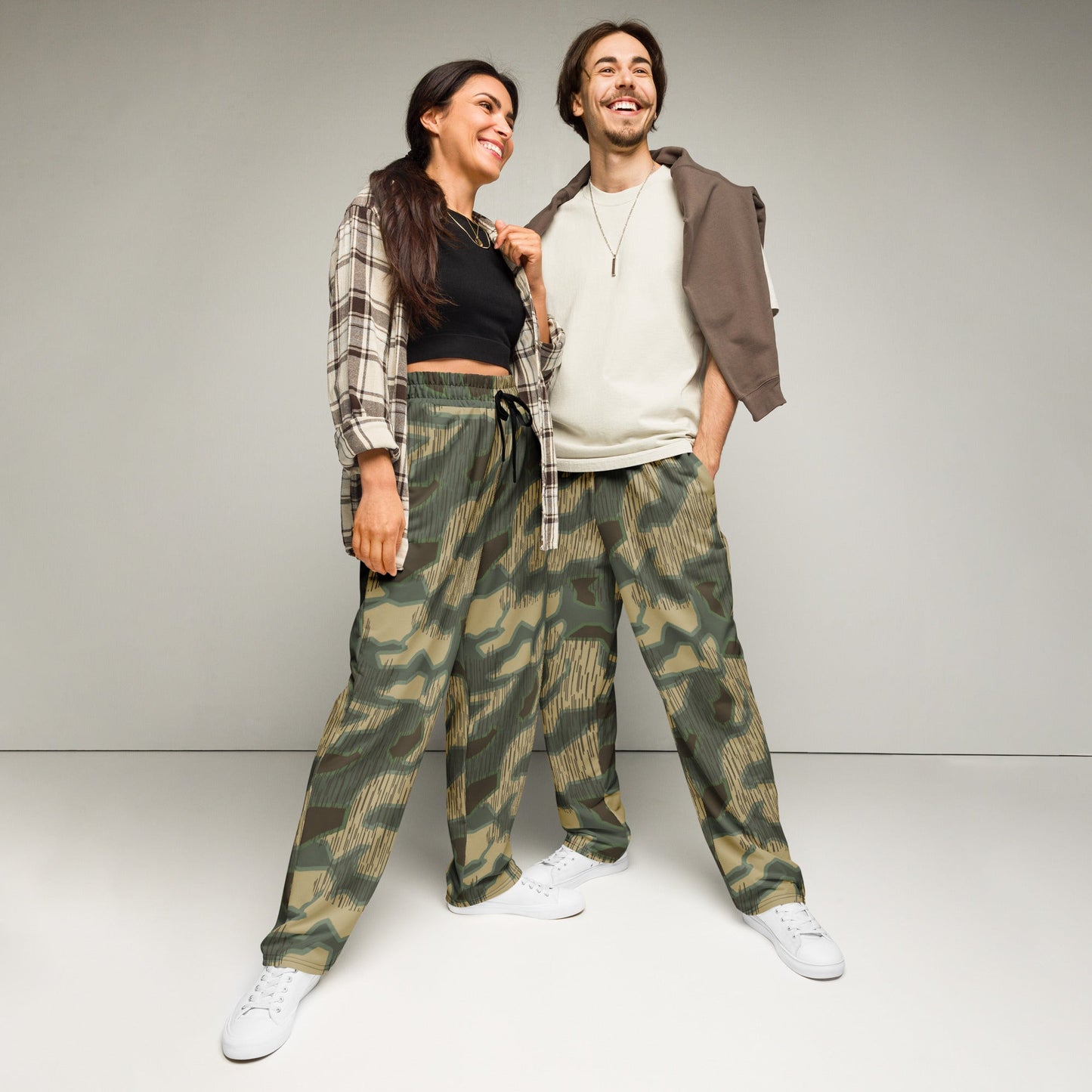 German Splittermuster Multi-terrain CAMO Wide-leg joggers - 2XS - Joggers