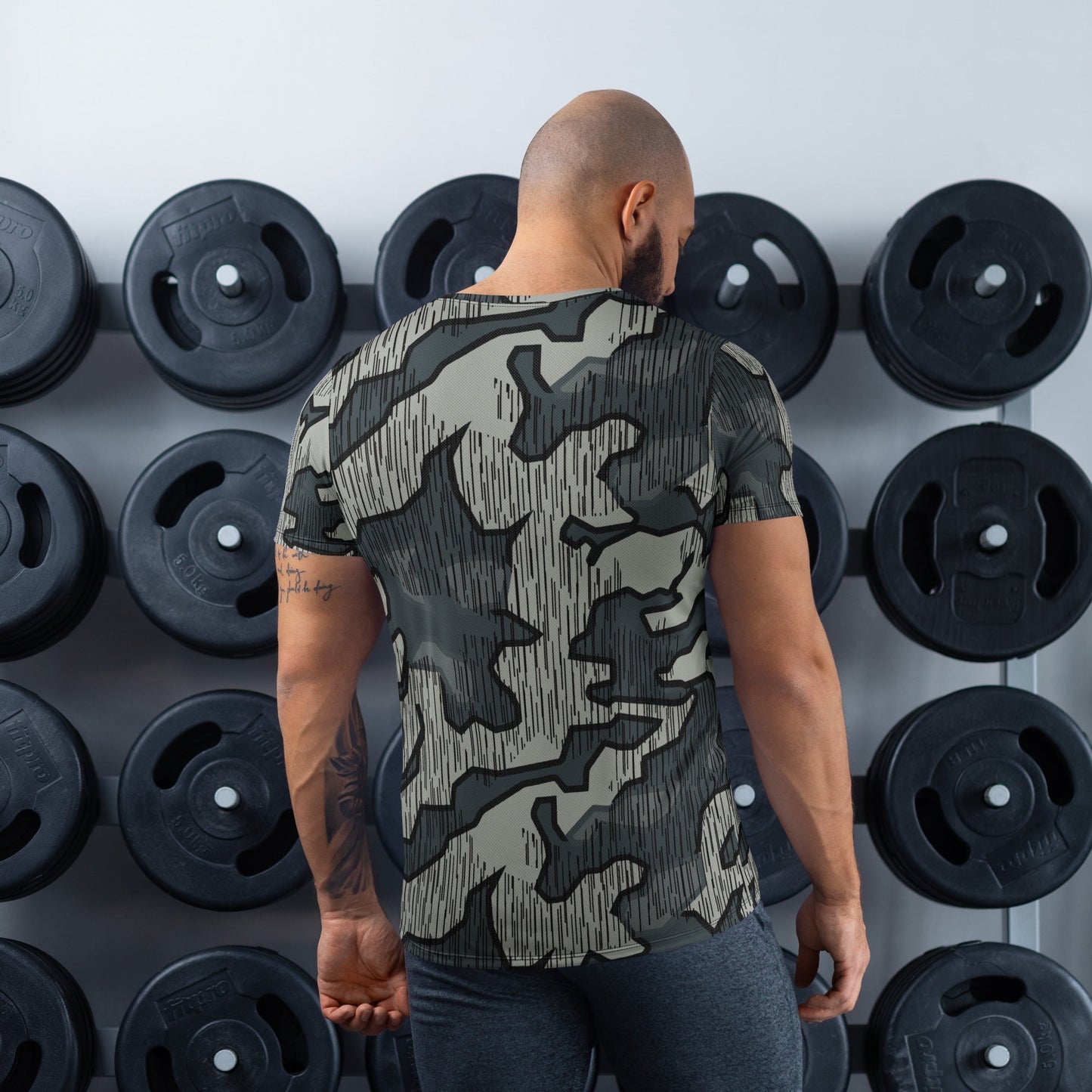 German Splittermuster Urban CAMO Mens Athletic T-Shirt