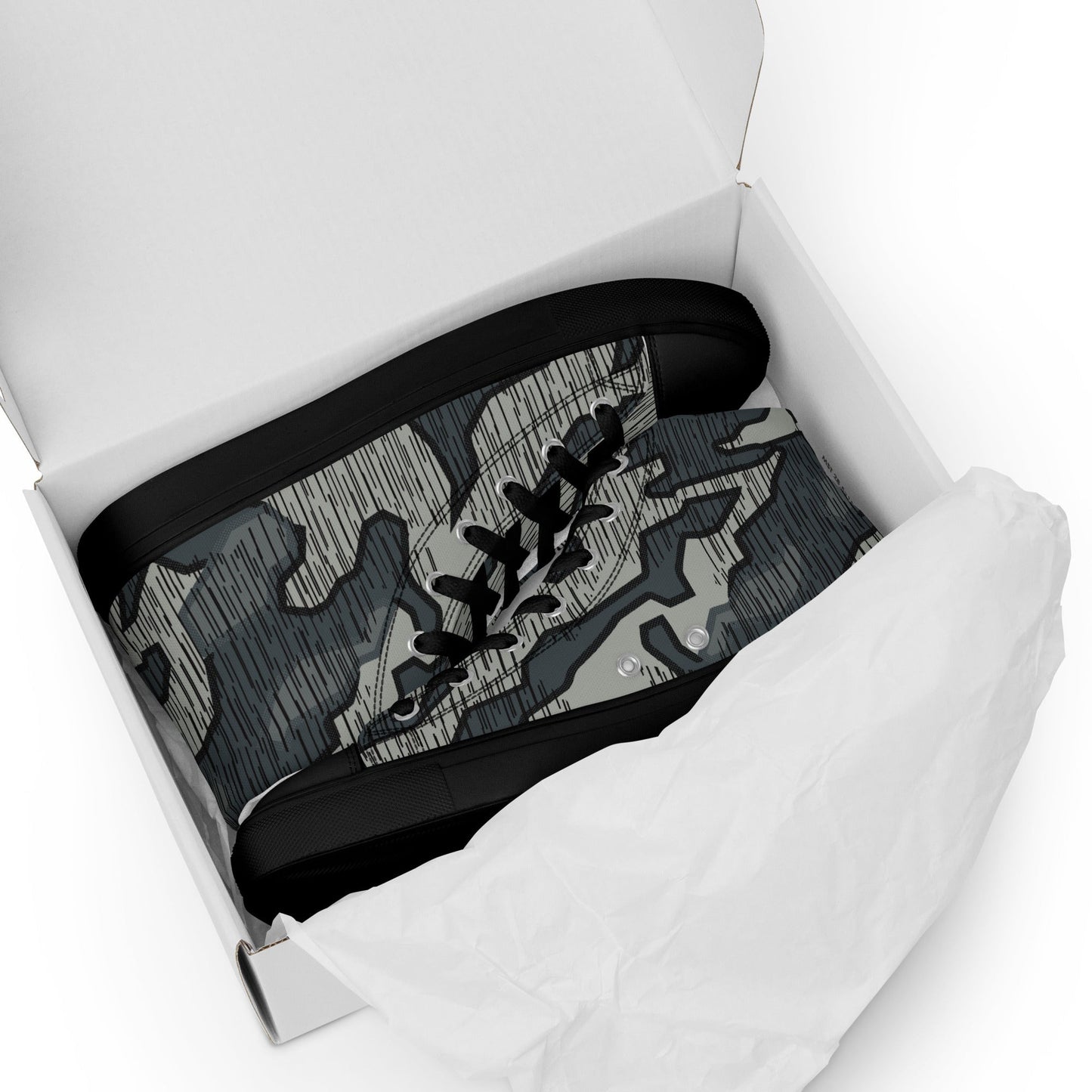 German Splittermuster Urban CAMO Mens High-Top Canvas Shoes
