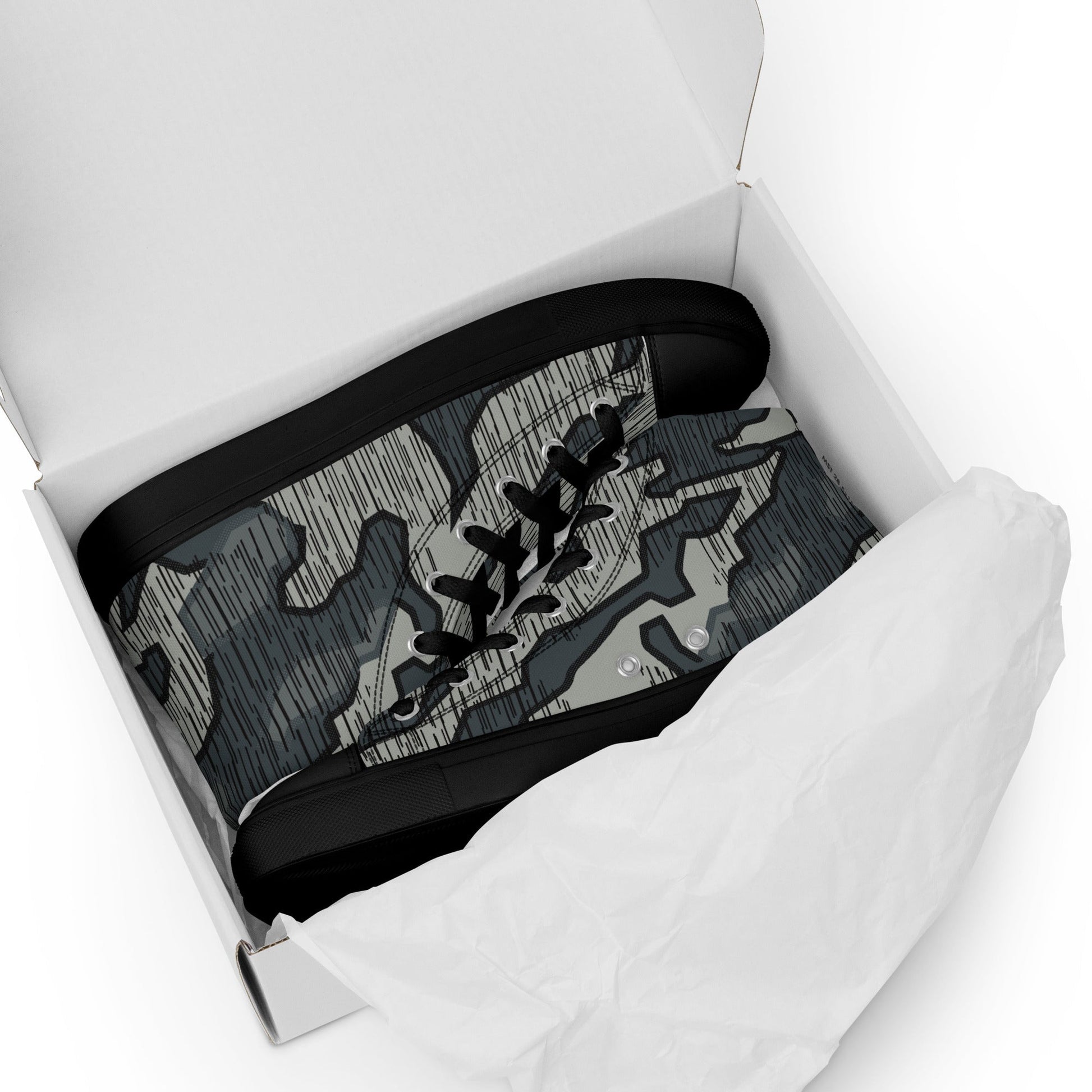 German Splittermuster Urban CAMO Mens High-Top Canvas Shoes