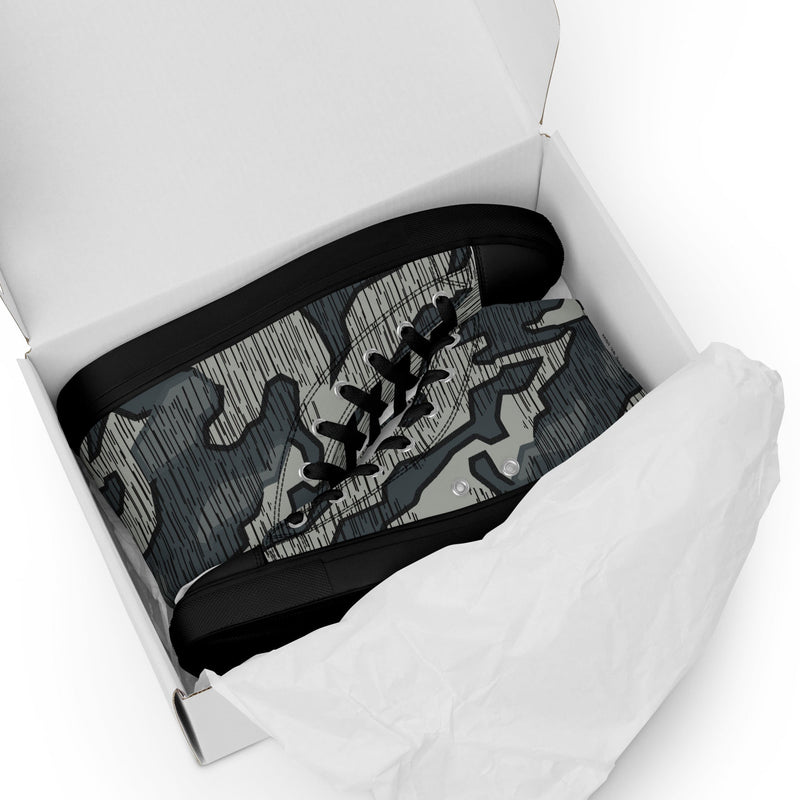 Splittermuster Urban CAMO Mens High-Top Canvas Shoes