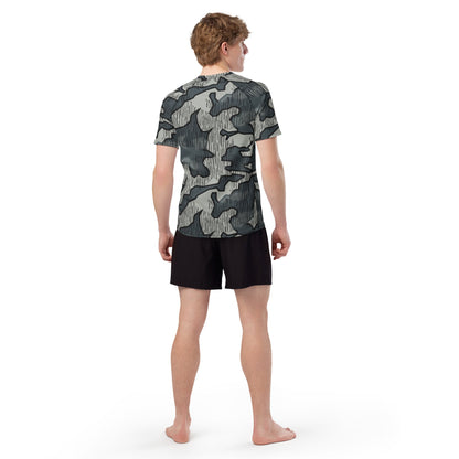 German Splittermuster Urban CAMO Mens Short-Sleeve Rash Guard - Short-sleeve Guards