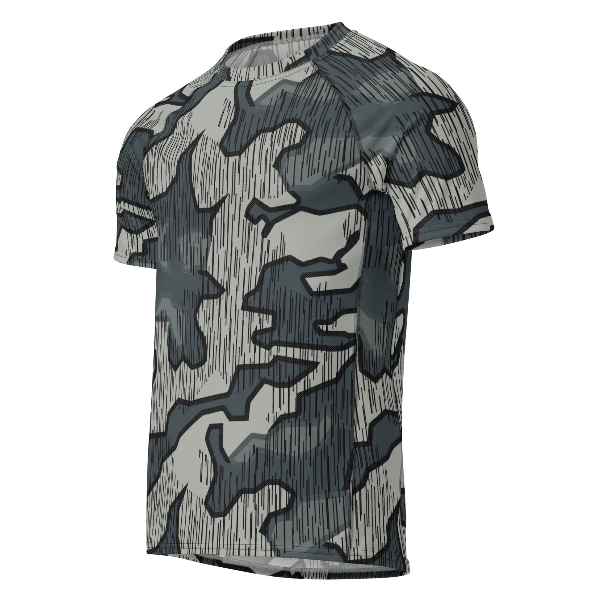 German Splittermuster Urban CAMO Mens Short-Sleeve Rash Guard - Short-sleeve Guards