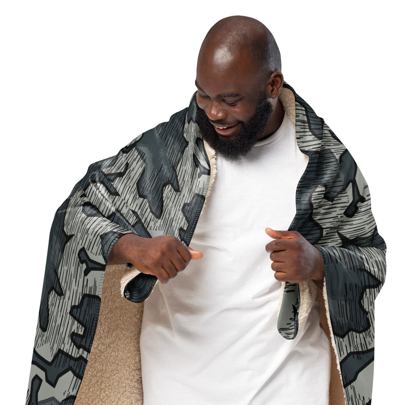 Splittermuster Urban CAMO Sherpa Blanket