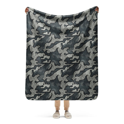 German Splittermuster Urban CAMO Sherpa blanket - 50″×60″ - Blankets