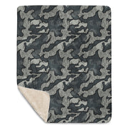 Splittermuster Urban CAMO Sherpa Blanket