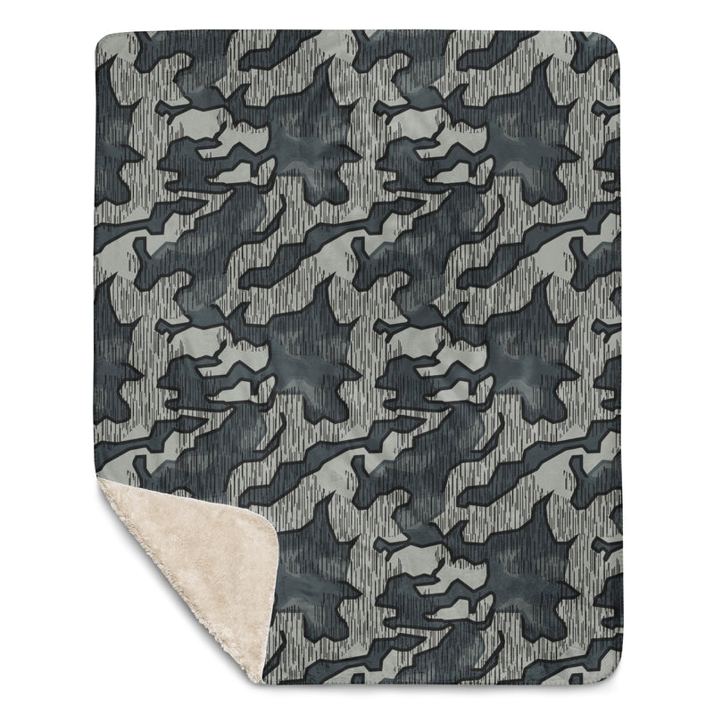 Splittermuster Urban CAMO Sherpa Blanket