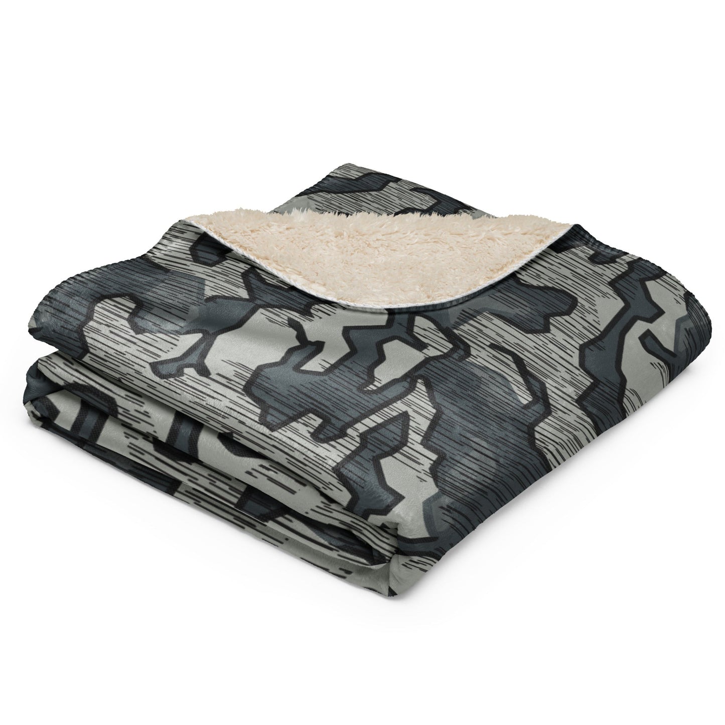 German Splittermuster Urban CAMO Sherpa blanket - Blankets