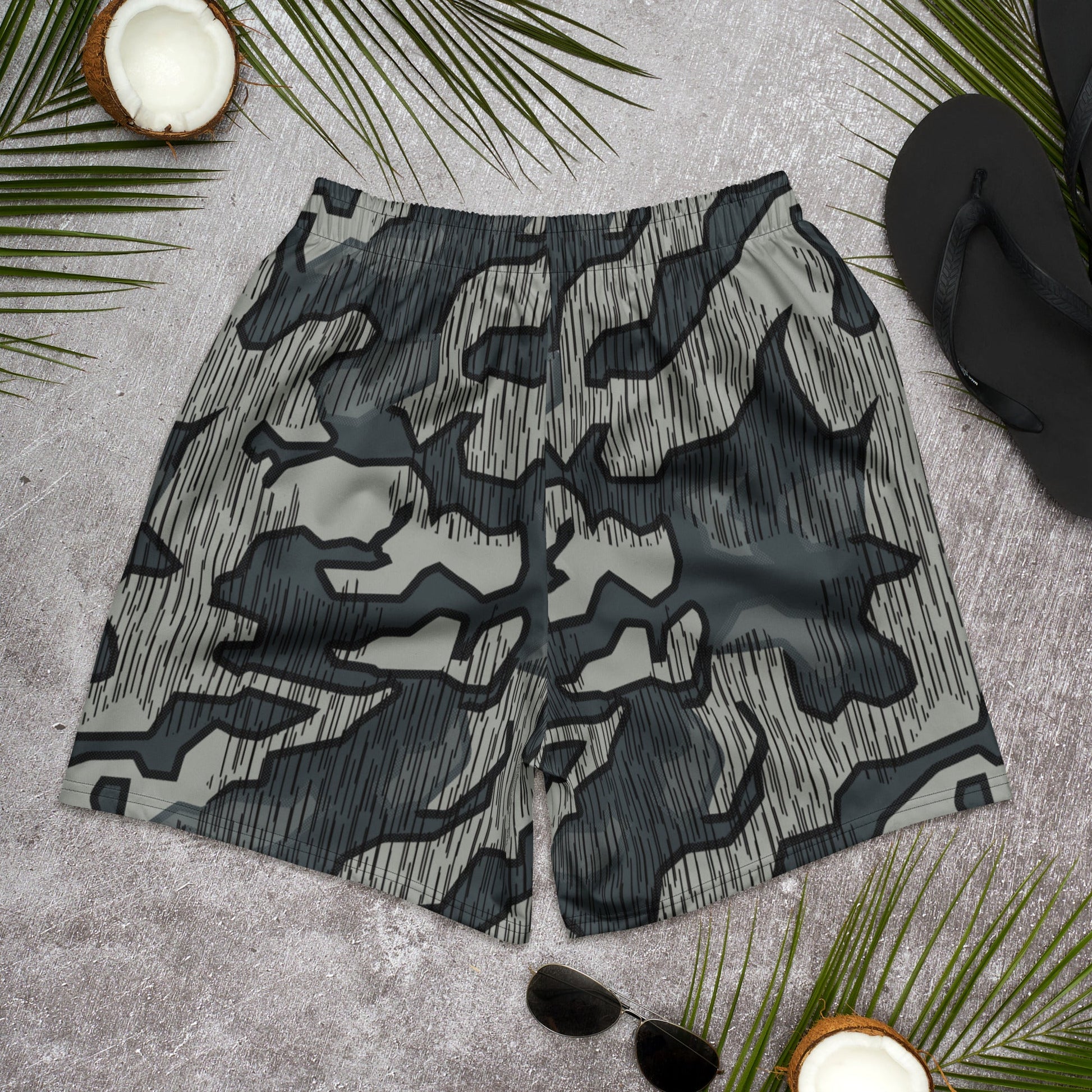 German Splittermuster Urban CAMO Unisex Athletic Long Shorts