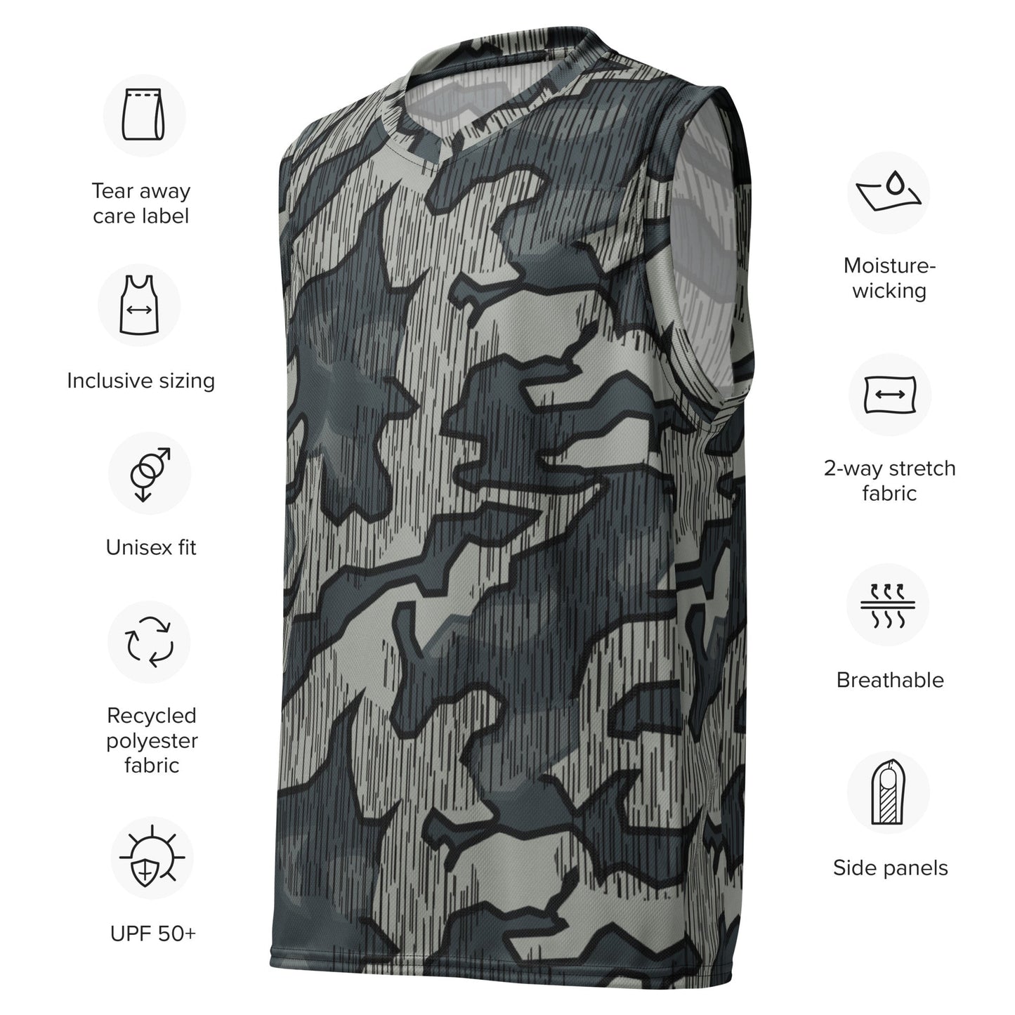 German Splittermuster Urban CAMO unisex basketball jersey - Basketball Jerseys