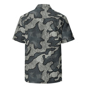 Splittermuster Urban CAMO Unisex Short-Sleeve Button Shirt - Button-Up