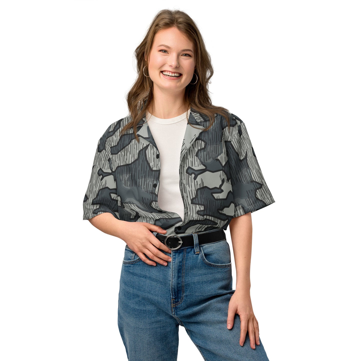 German Splittermuster Urban CAMO Unisex button shirt - Button Shirts