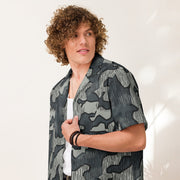 Splittermuster Urban CAMO Unisex Short-Sleeve Button Shirt - Button-Up