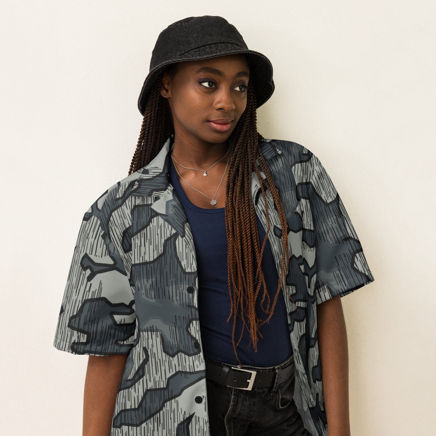 German Splittermuster Urban CAMO Unisex button shirt - Button Shirts