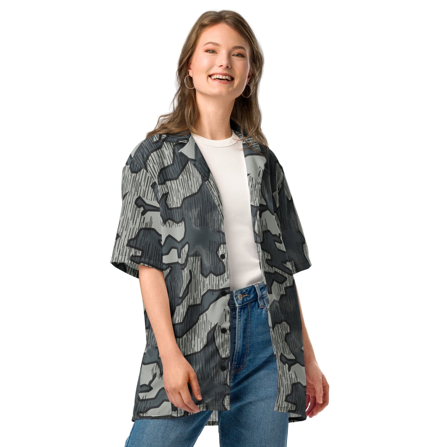 German Splittermuster Urban CAMO Unisex button shirt - Button Shirts