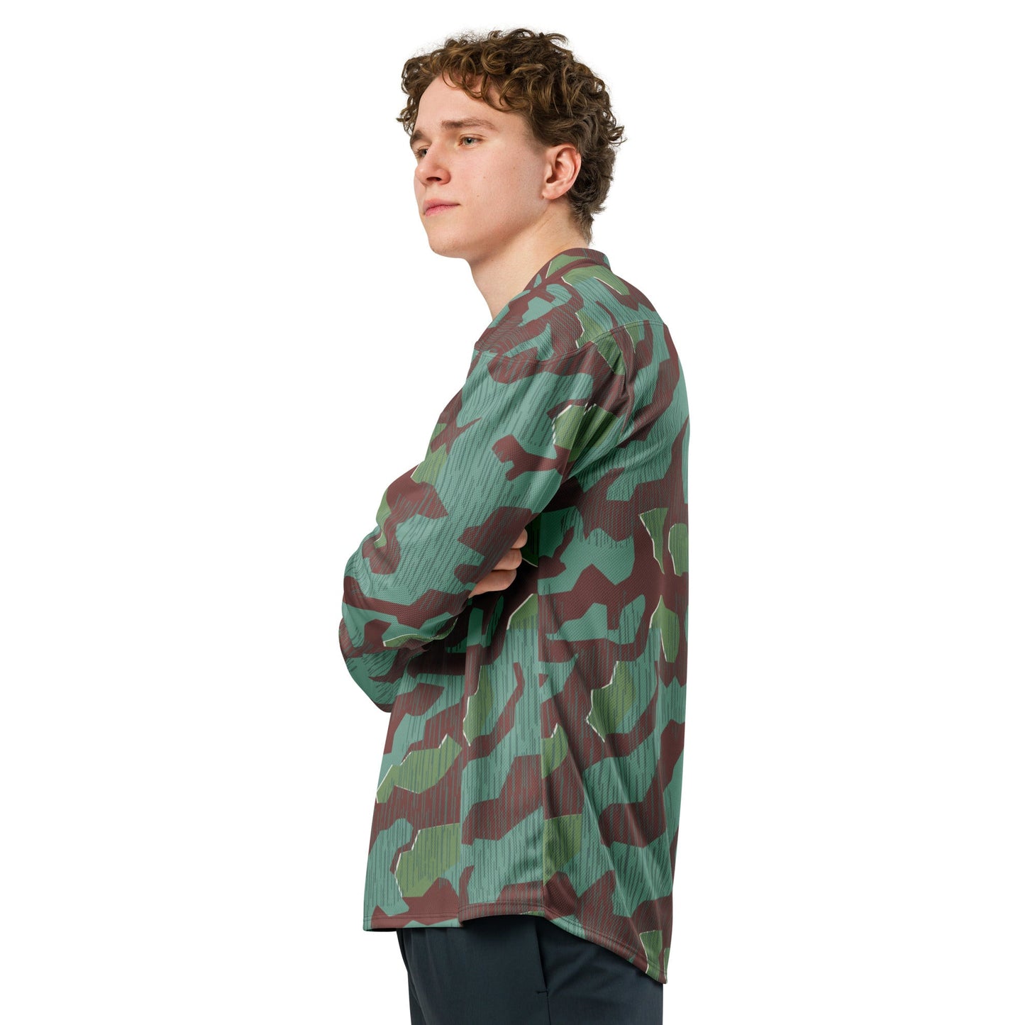 German Splittermuster Wehrmacht 31 Gebirgsjäger CAMO hockey fan jersey - 2XS - Hockey Jerseys