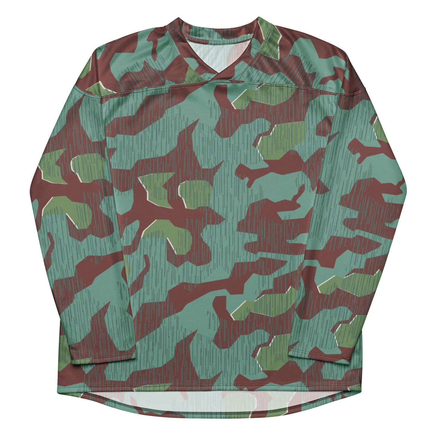 German Splittermuster Wehrmacht 31 Gebirgsjäger CAMO hockey fan jersey - Hockey Jerseys