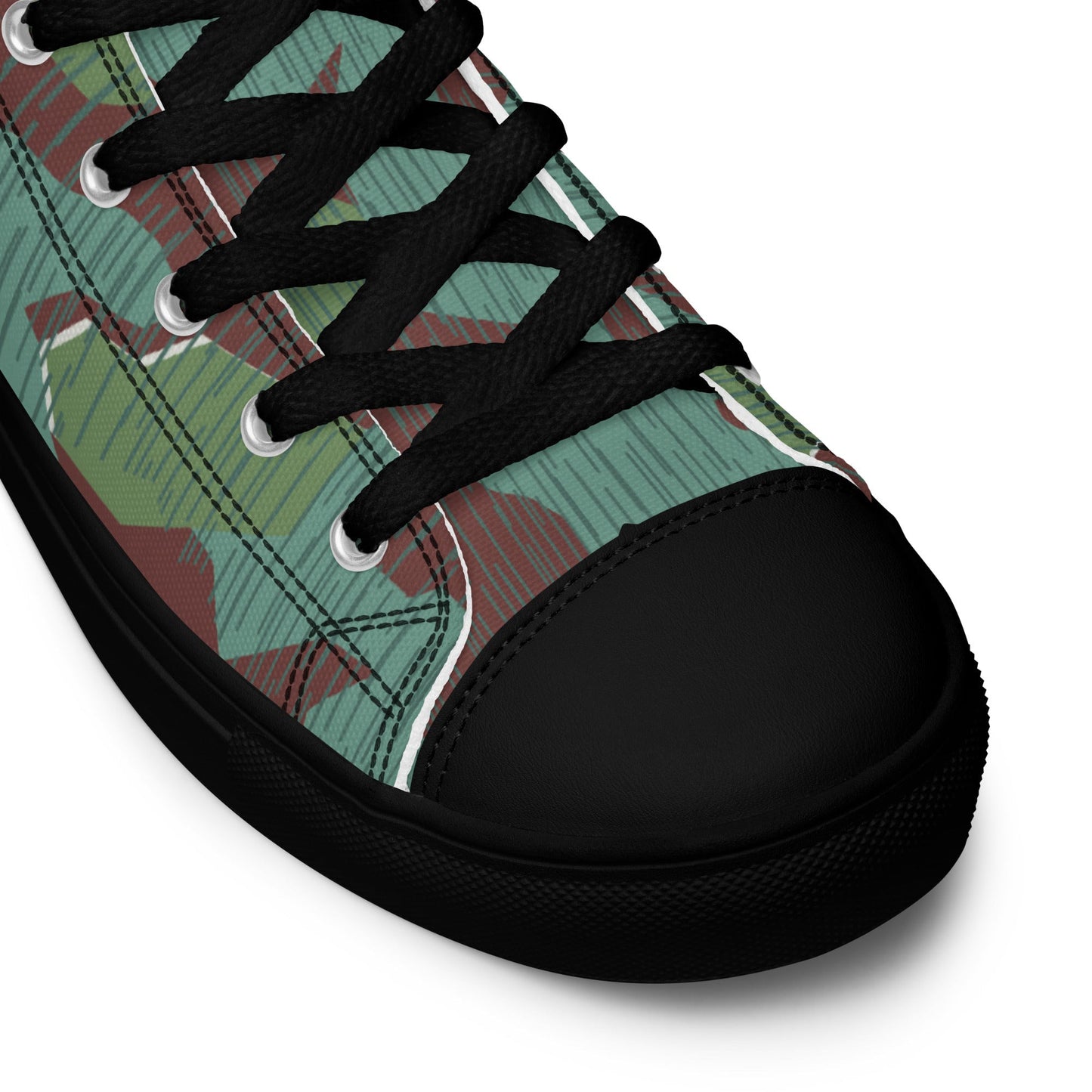 German Splittermuster Wehrmacht 31 Gebirgsjäger CAMO Mens High-Top Canvas Shoes