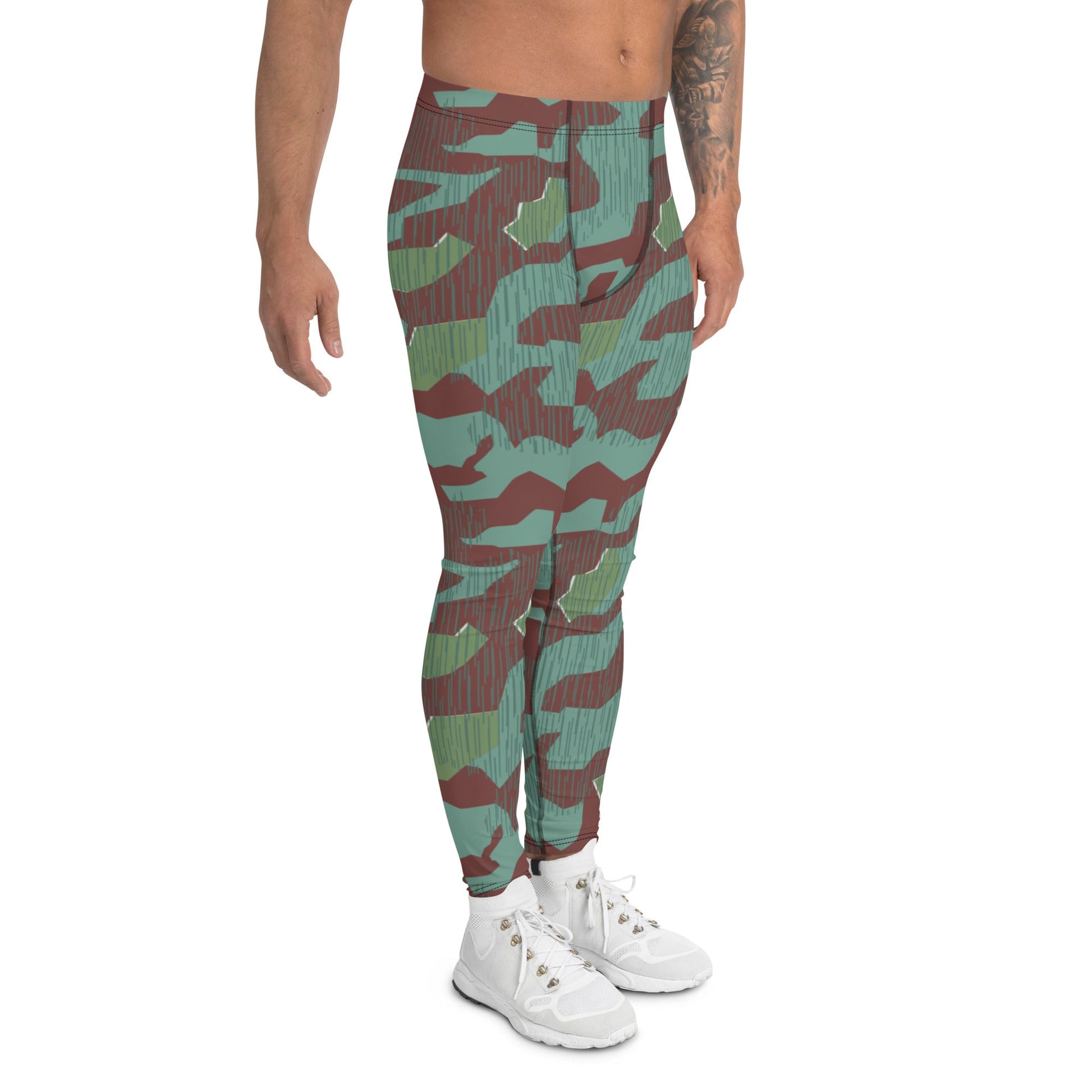 German Splittermuster Wehrmacht 31 Gebirgsjäger CAMO Mens Leggings
