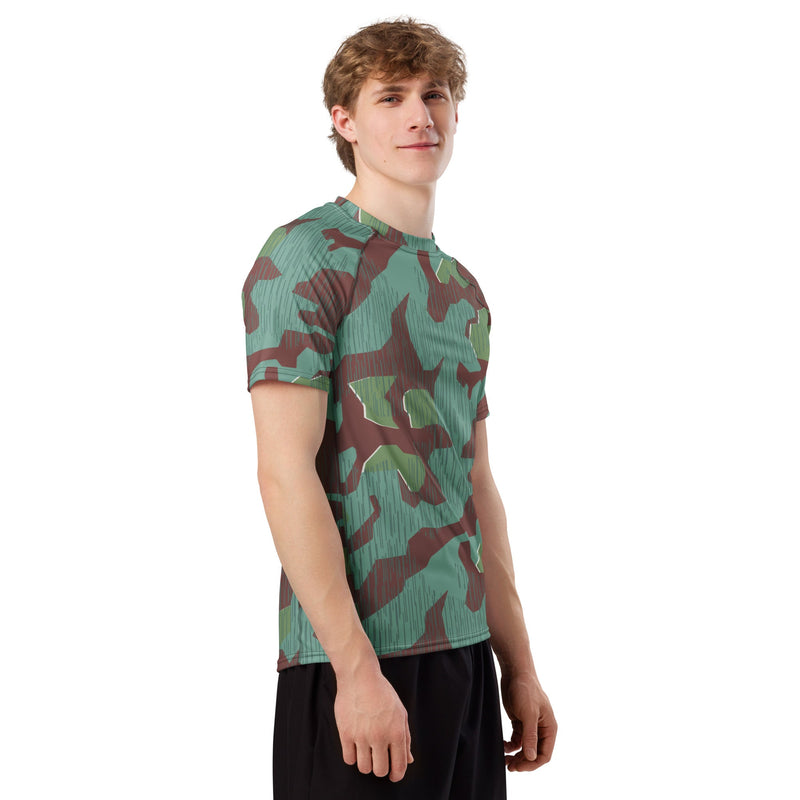 Splittermuster Mountain Troops CAMO Mens Short-Sleeve Rash Guard - SS