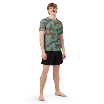 German Splittermuster Wehrmacht 31 Gebirgsjäger CAMO Mens Short-Sleeve Rash Guard - Short-sleeve Guards