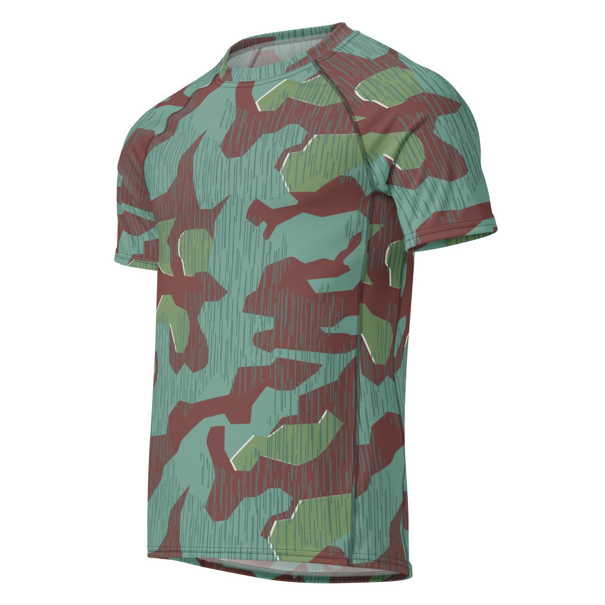 German Splittermuster Wehrmacht 31 Gebirgsjäger CAMO Mens Short-Sleeve Rash Guard - Short-sleeve Guards