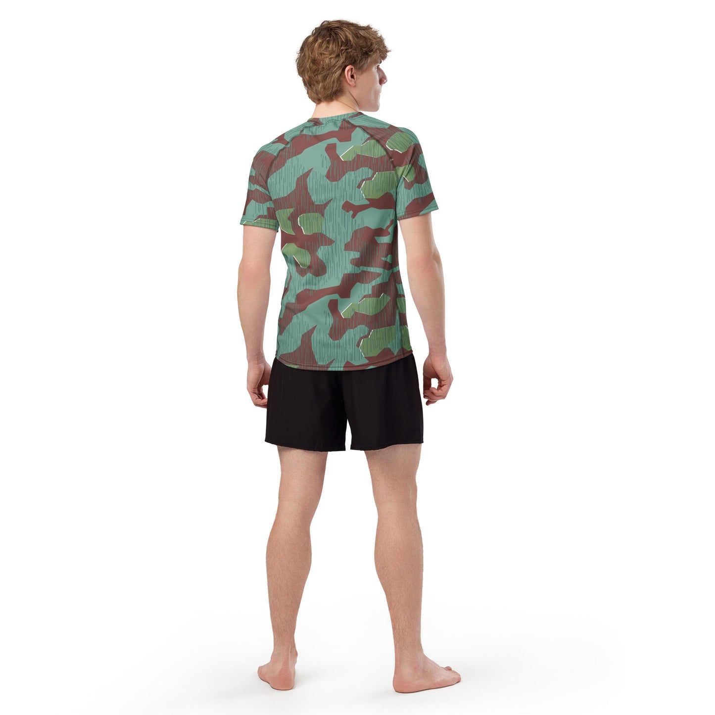 German Splittermuster Wehrmacht 31 Gebirgsjäger CAMO Mens Short-Sleeve Rash Guard - Short-sleeve Guards